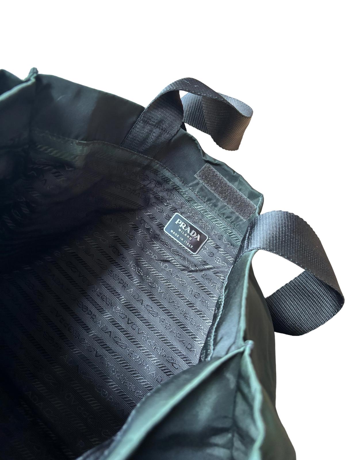 Prada Nylon Tote Bag Green