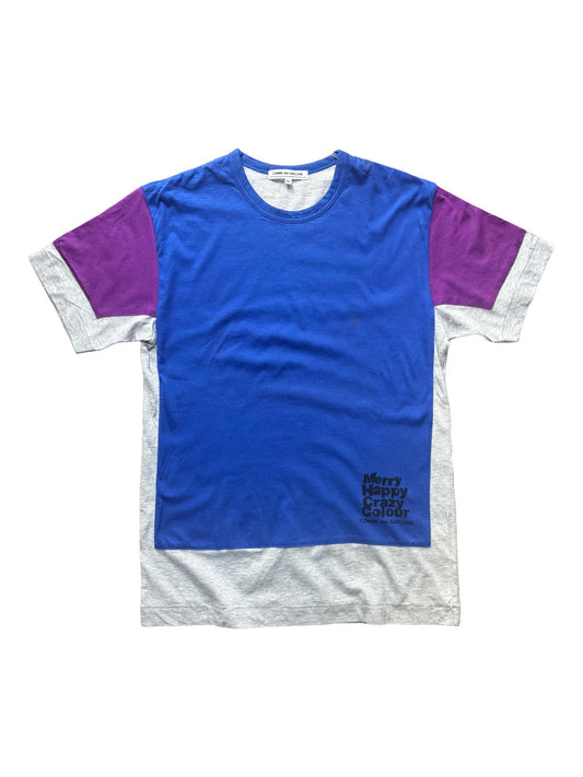 Comme des Garçons T Shirt Blue Purple Medium Japan