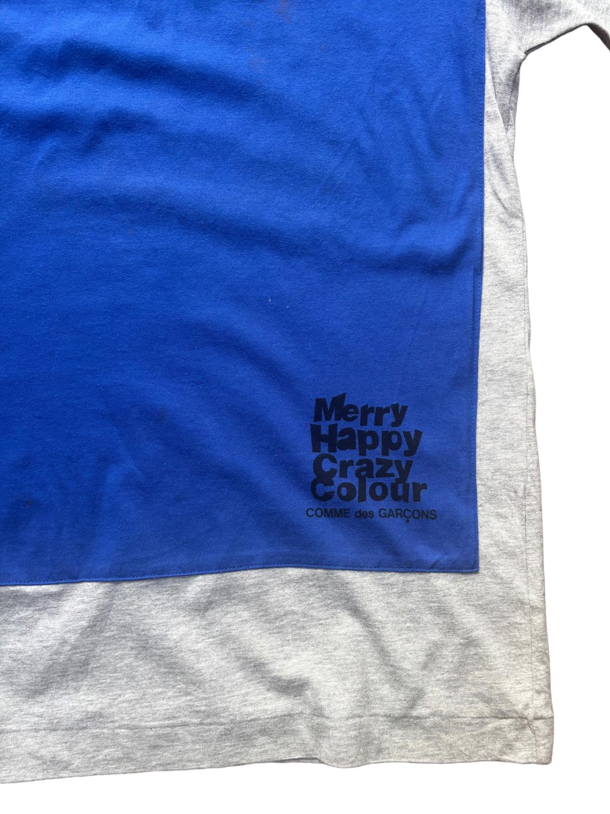 Comme des Garçons T Shirt Blue Purple Medium Japan
