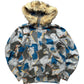Maharishi 00s Stone Camo Mink Fur Hoodie Jacket M