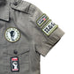 Hysteric Glamour Patch Shirt Grey Small