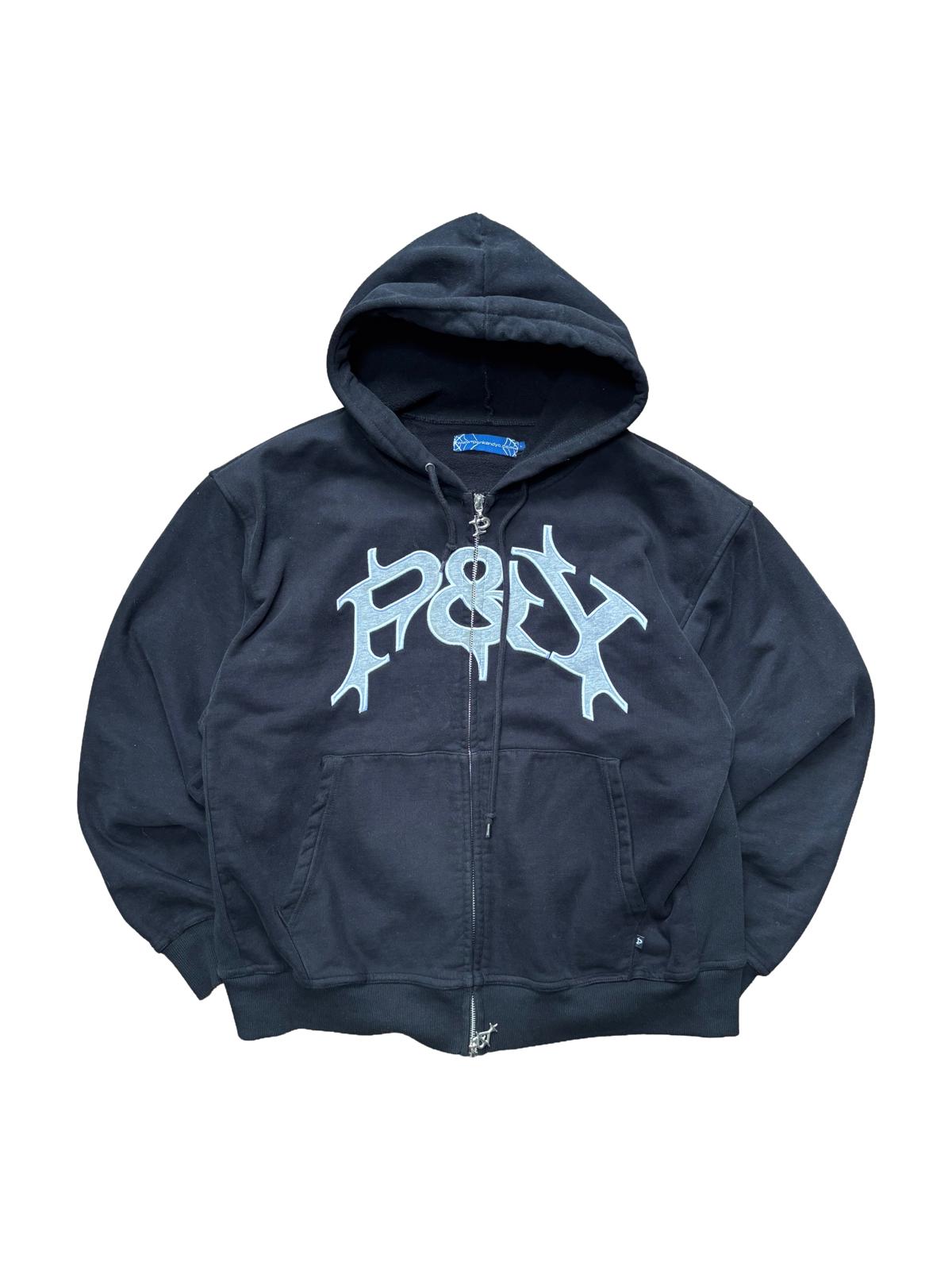 Punkandyo Zip Hoodie Black Large