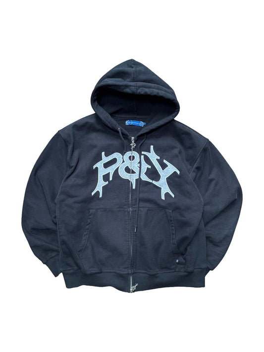 Punkandyo Zip Hoodie Black Large