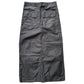 Needles fatigue maxi skirt black cotton UK 8 10