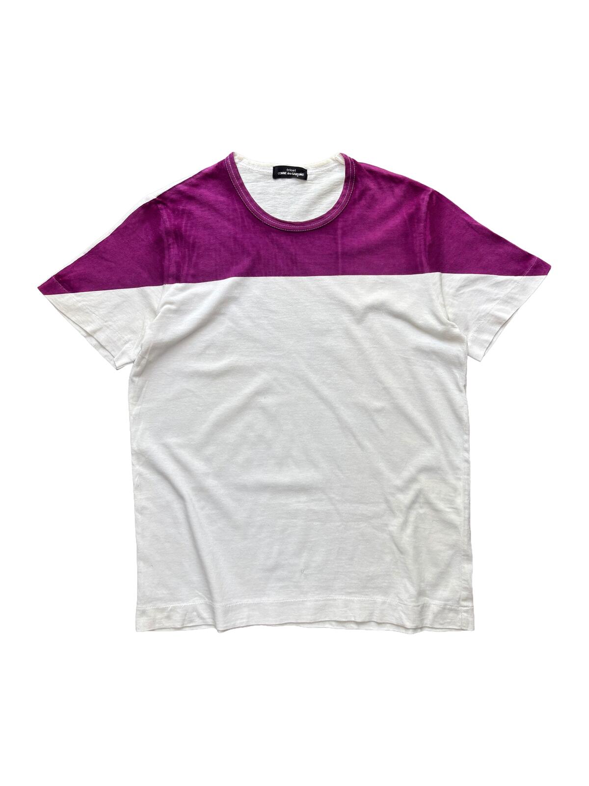 Tricot CDG SS00 Glossy Tee Purple White S