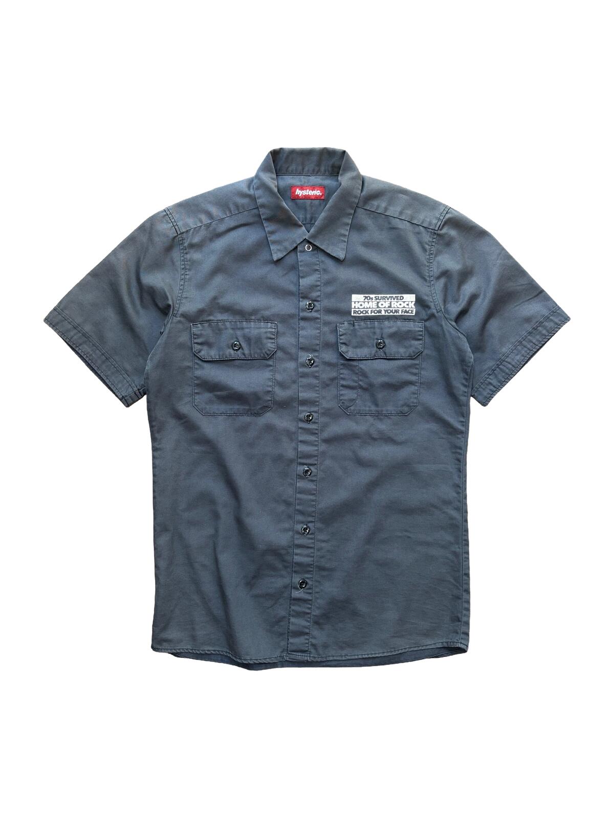 Hysteric Glamour Work Shirt Black Graphic S