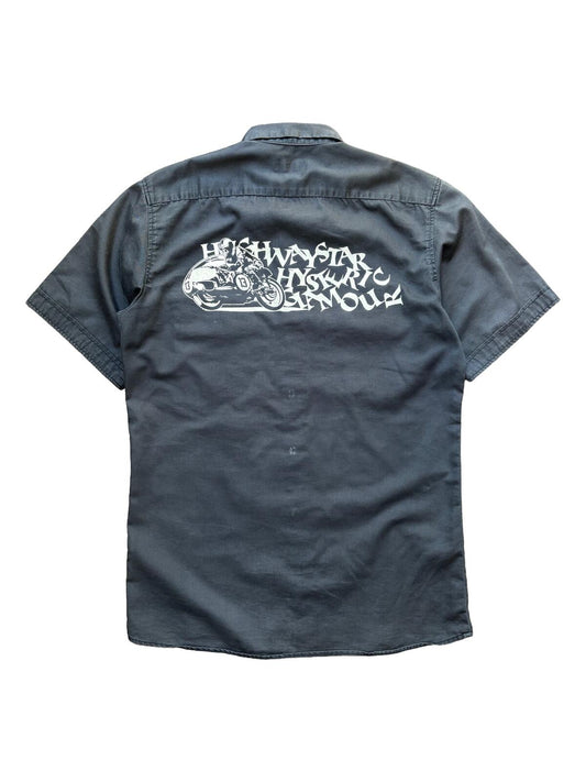 Hysteric Glamour Work Shirt Black Graphic S