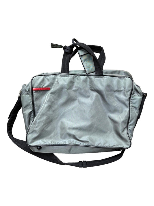 Prada Sport Red Tab Messenger Bag – Grey Nylon