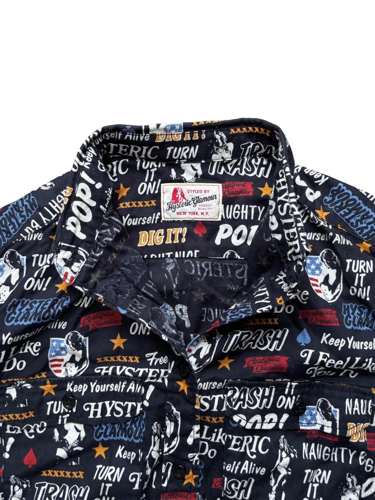 Hysteric Glamour All Over Print Shirt Graphic S