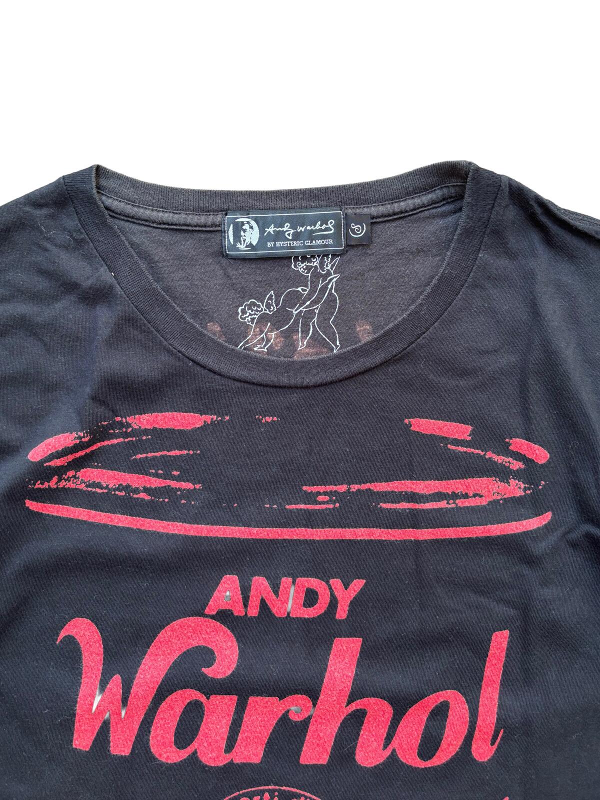 Hysteric Glamour Andy Warhol T-Shirt Black Red Small