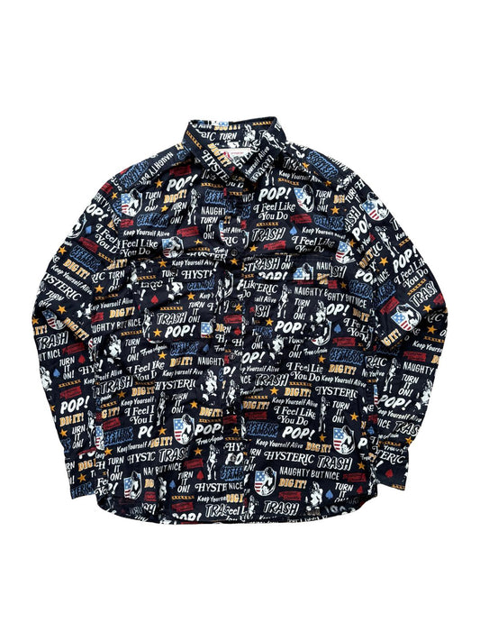 Hysteric Glamour All Over Print Shirt Graphic S
