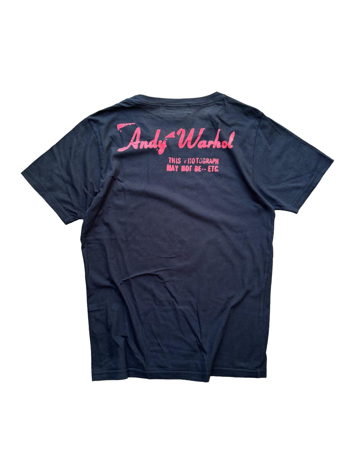 Hysteric Glamour Andy Warhol T-Shirt Black Red Small