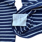 Comme des Garcons Stripe Pocket LS Tee Navy XS