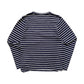 Comme des Garcons Stripe Pocket LS Tee Navy XS