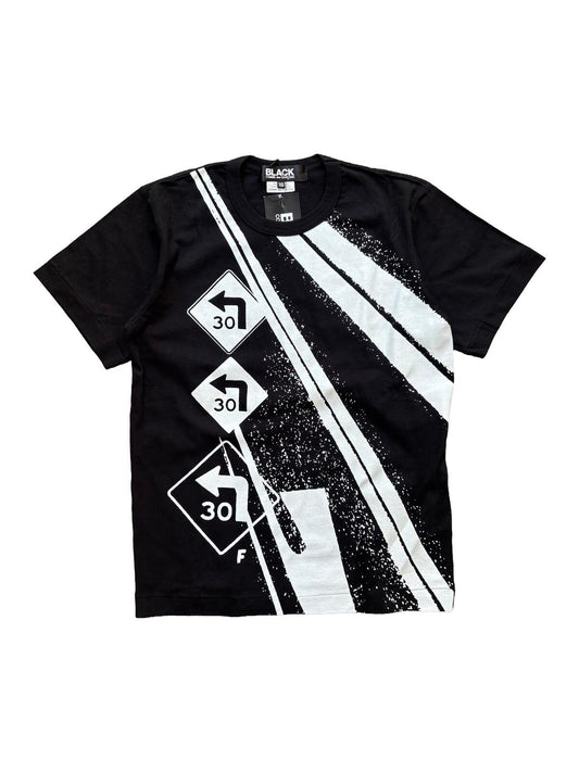 Black Comme des Garcons Graphic T-Shirt Black XS