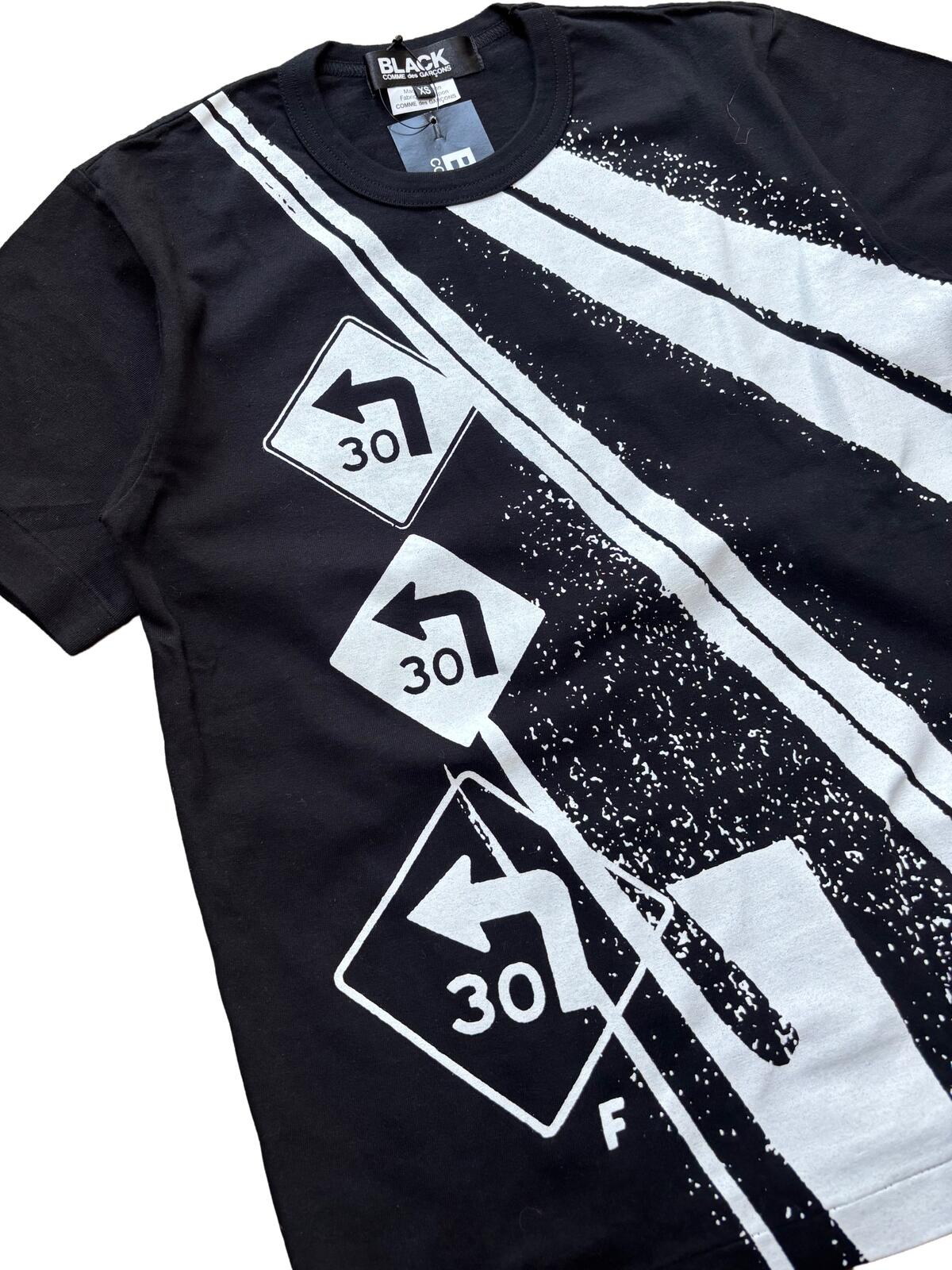 Black Comme des Garcons Graphic T-Shirt Black XS