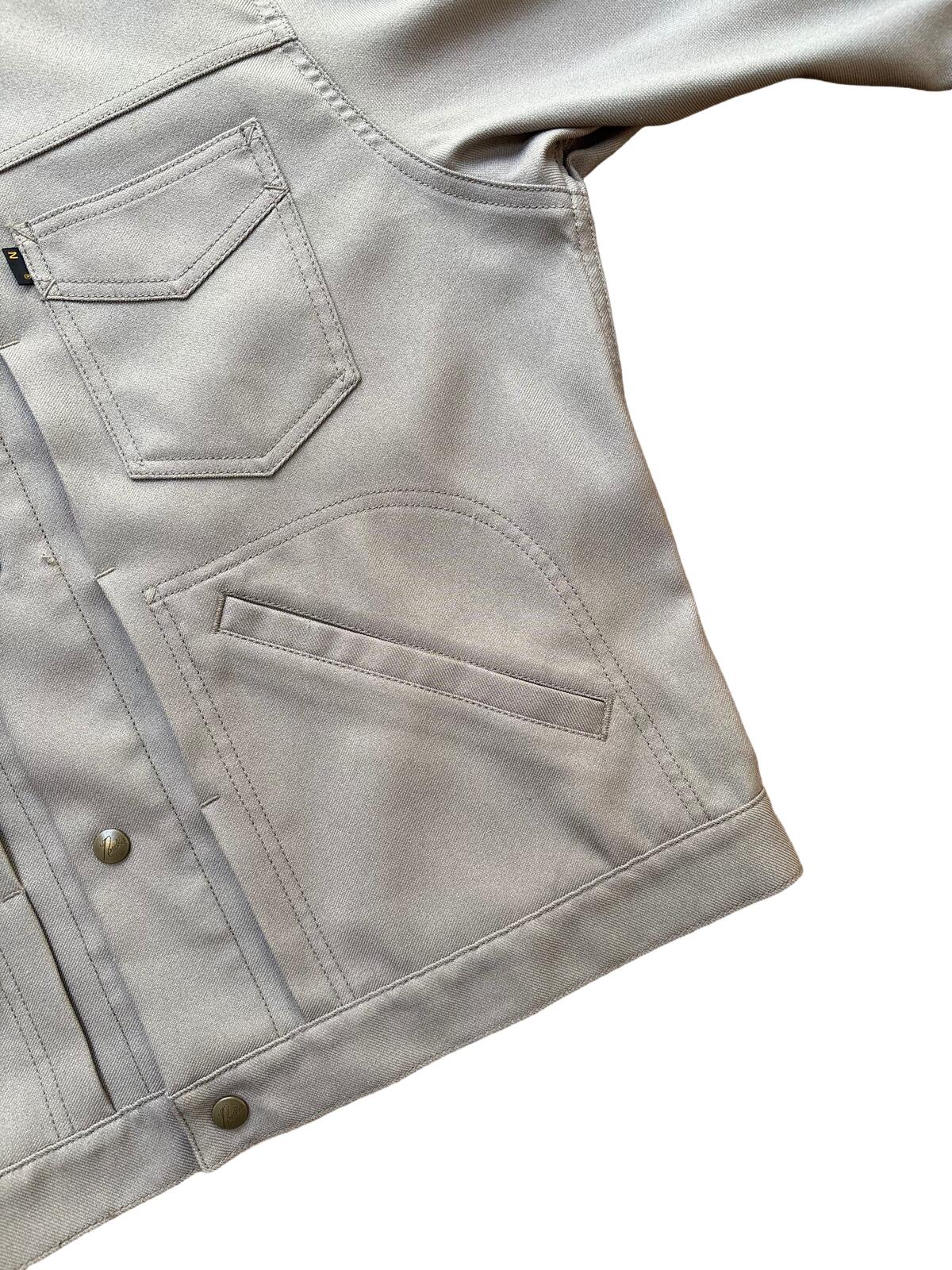 Needles Work Jacket Beige Snap Button Overshirt M