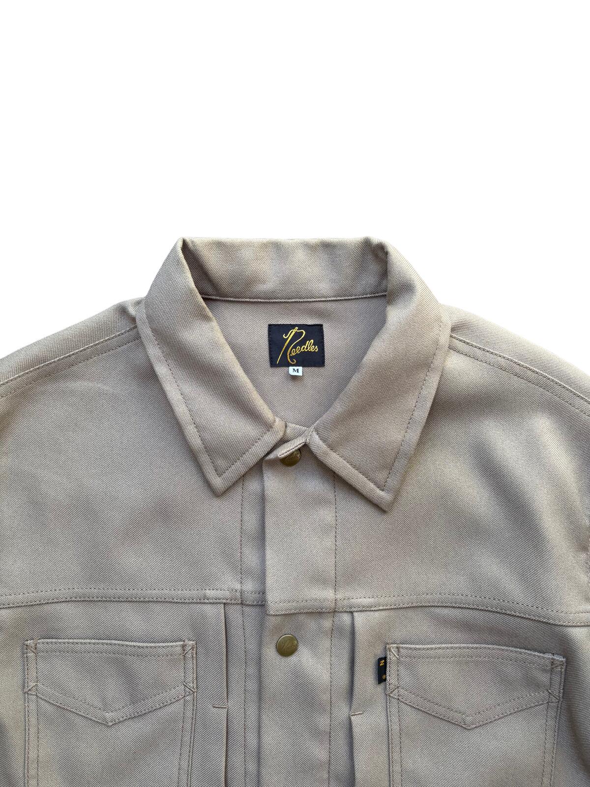 Needles Work Jacket Beige Snap Button Overshirt M
