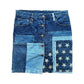 Hysteric Glamour Patchwork Denim Skirt Blue UK 10