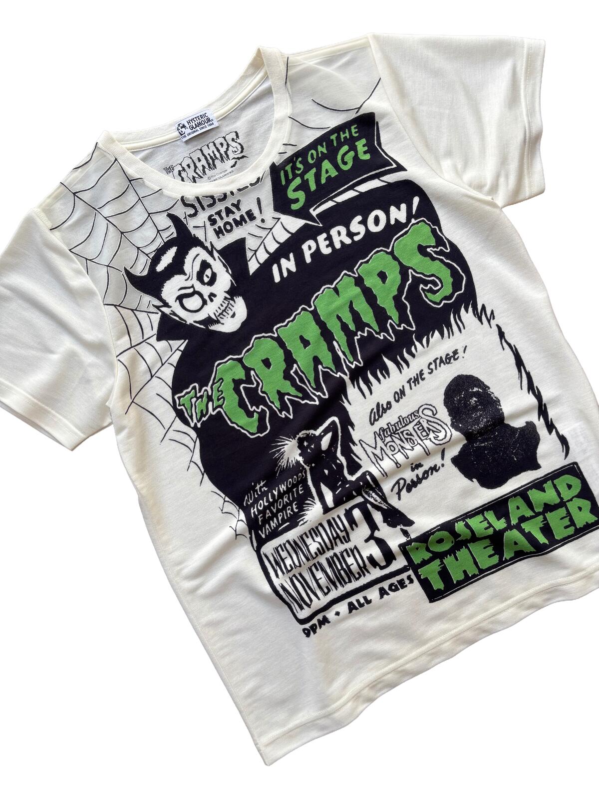 Hysteric Glamour x The Cramps Graphic T-Shirt White
