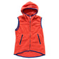 Hysteric Glamour Embossed Fleece Vest Hoodie Orange S