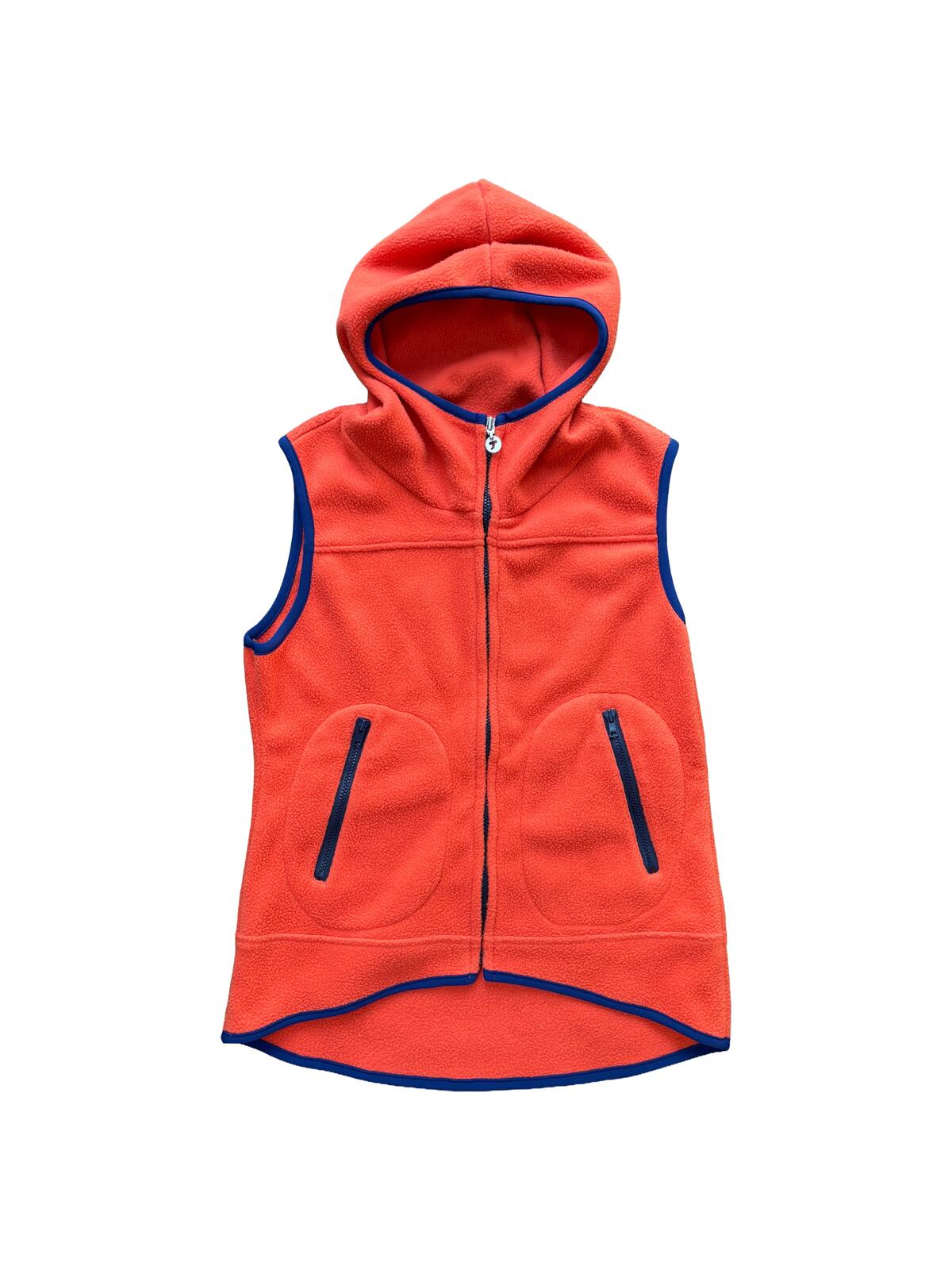 Hysteric Glamour Embossed Fleece Vest Hoodie Orange S