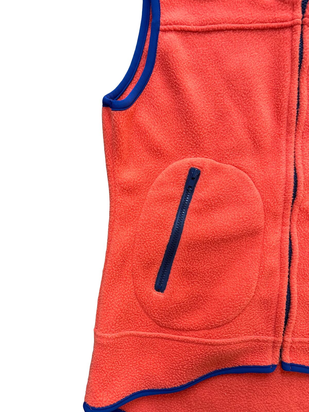 Hysteric Glamour Embossed Fleece Vest Hoodie Orange S