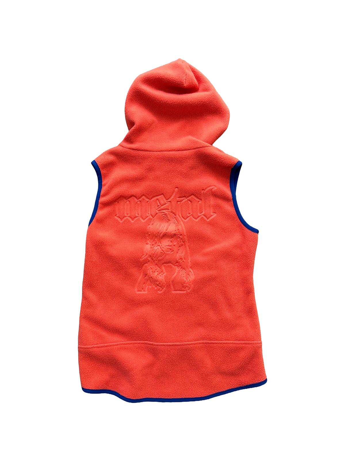 Hysteric Glamour Embossed Fleece Vest Hoodie Orange S