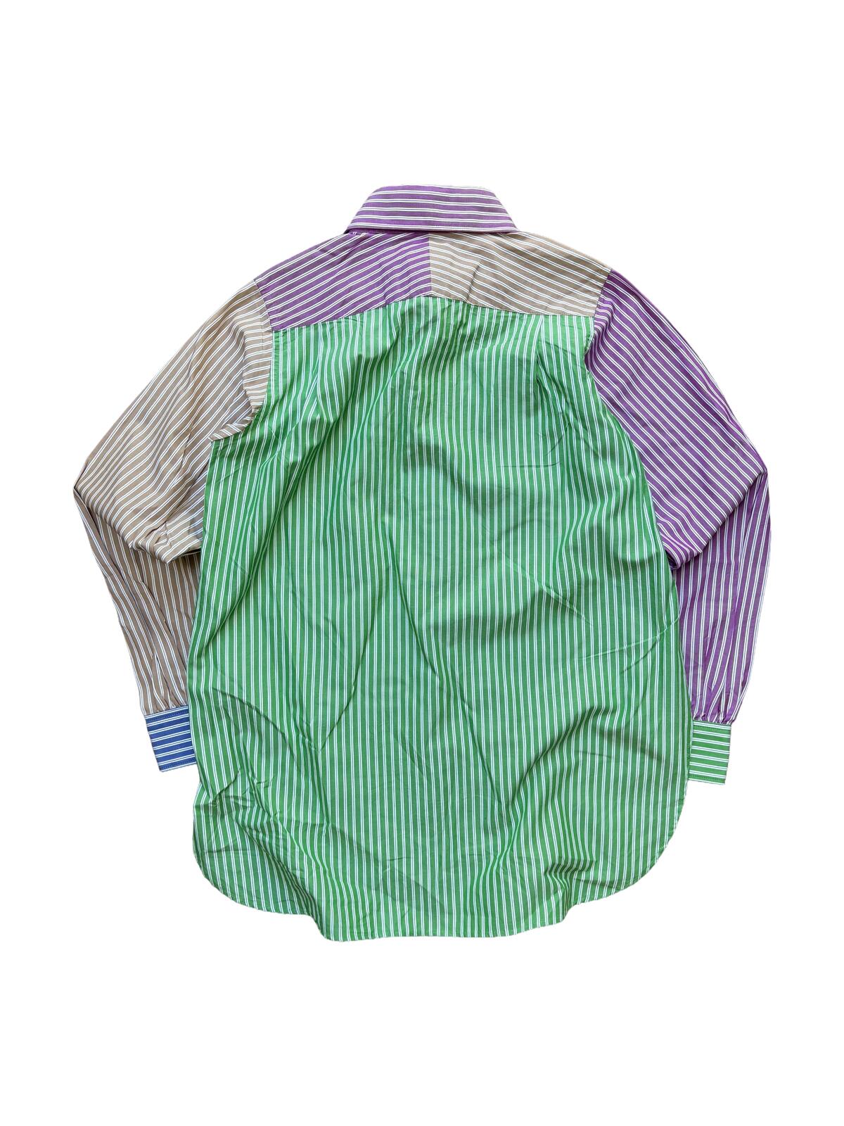 Needles Patchwork Stripe Shirt Multicolour Small