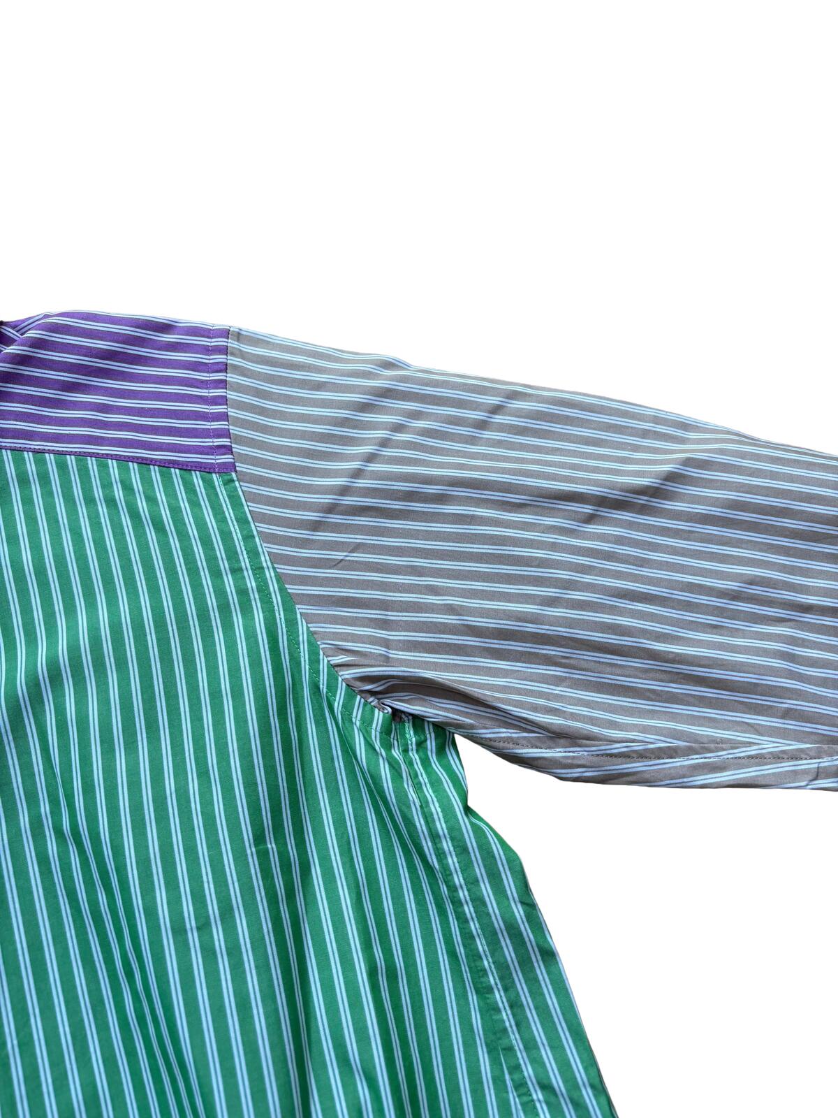 Needles Patchwork Stripe Shirt Multicolour Small