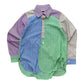 Needles Patchwork Stripe Shirt Multicolour Small