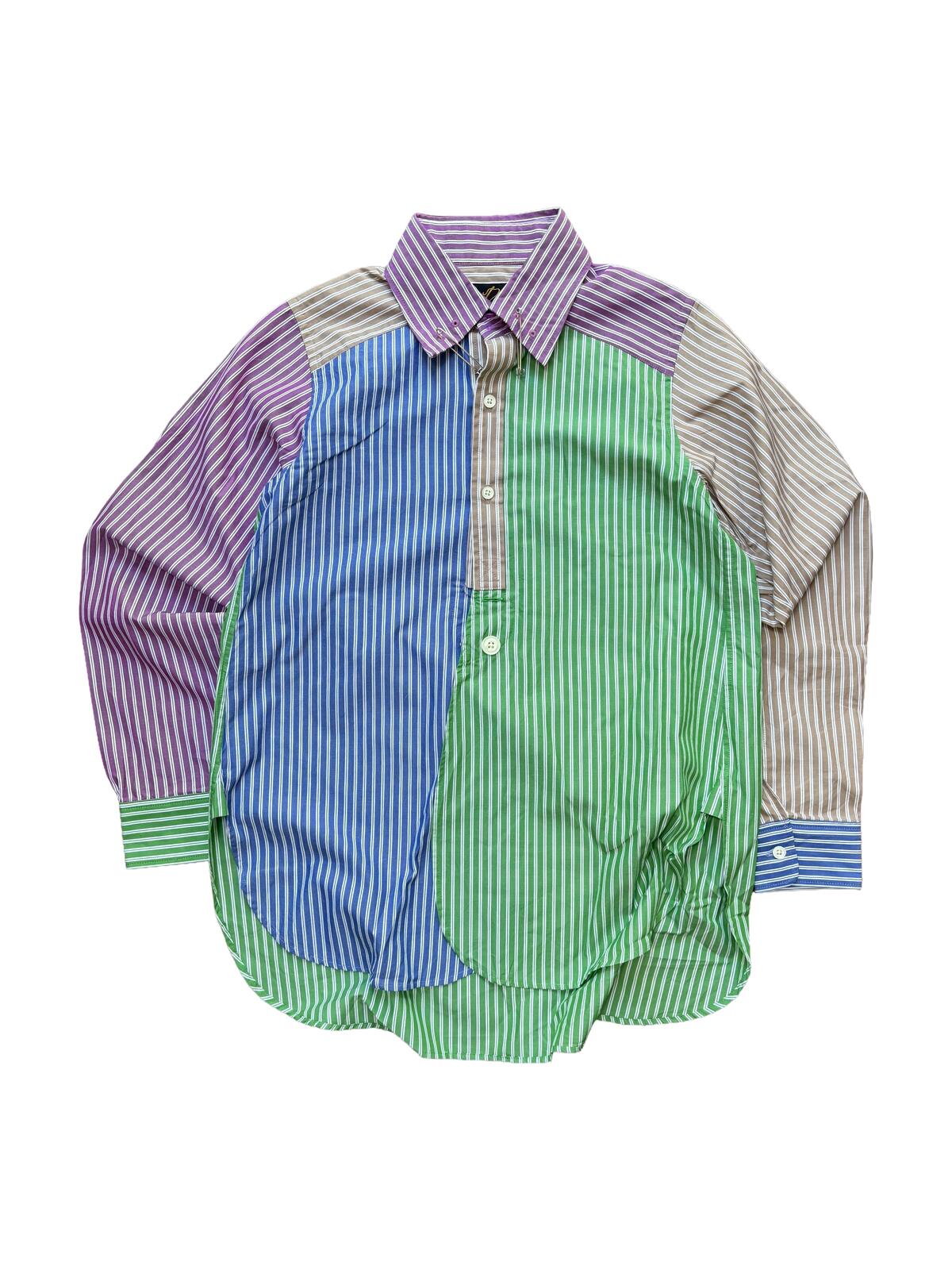 Needles Patchwork Stripe Shirt Multicolour Small