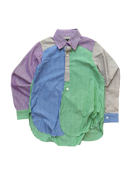 Needles Patchwork Stripe Shirt Multicolour Small