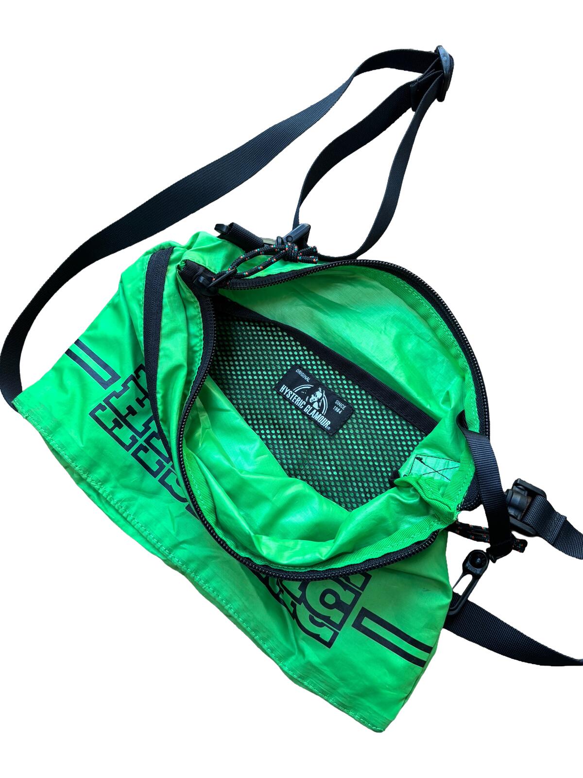 Hysteric Glamour Green Sacoche Bag Nylon Shoulder