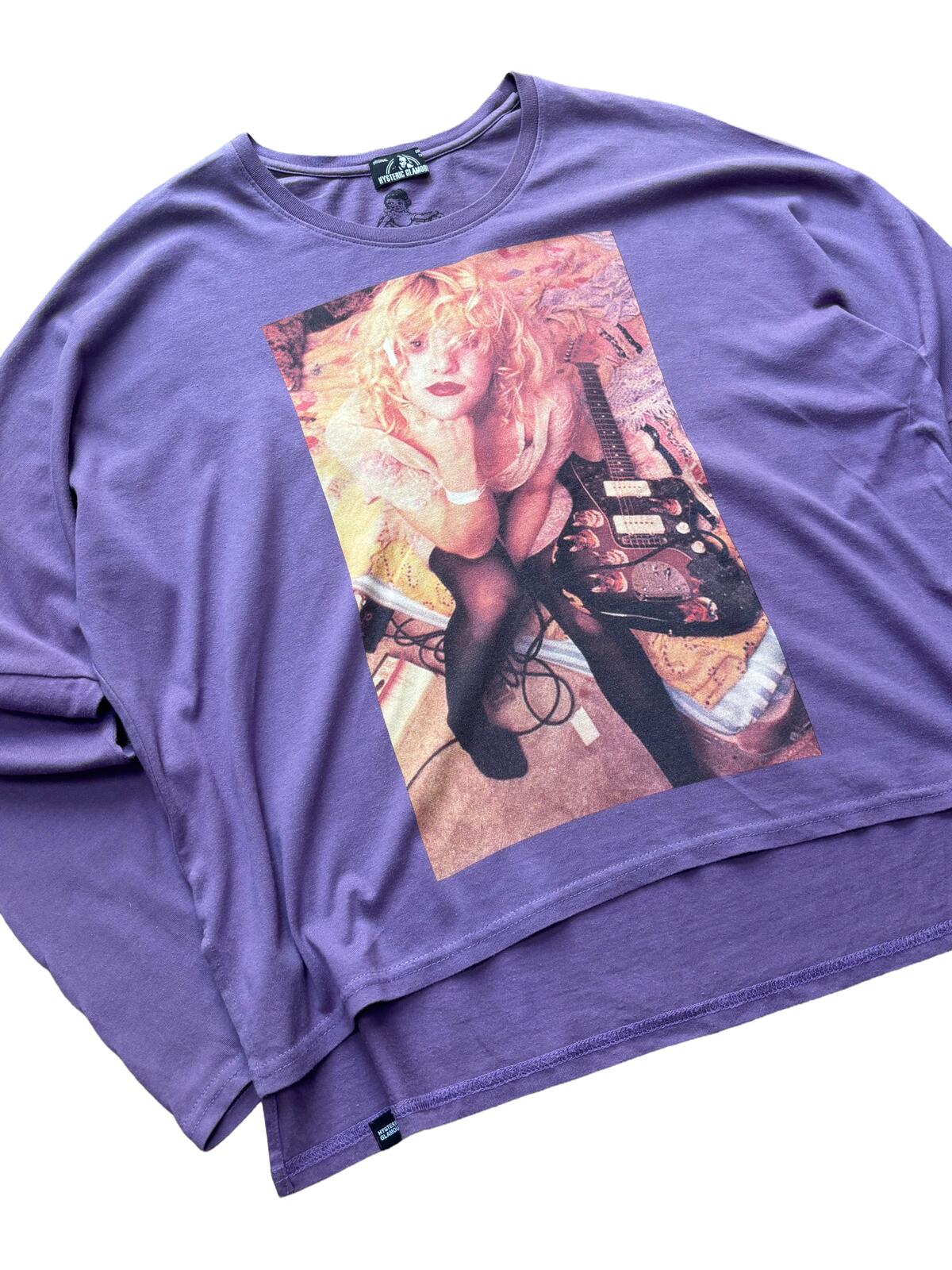 Hysteric Glamour Courtney Love Purple Long Sleeve Tee S