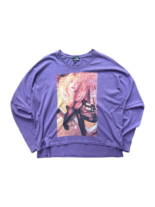 Hysteric Glamour Courtney Love Purple Long Sleeve Tee S