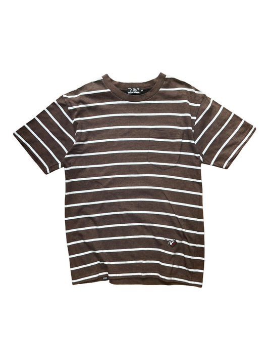Hysteric Glamour Striped T Shirt Brown White XS