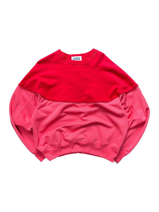 Cav Empt (C.E) Two-Tone Sweatshirt – Red / Pink – Size L