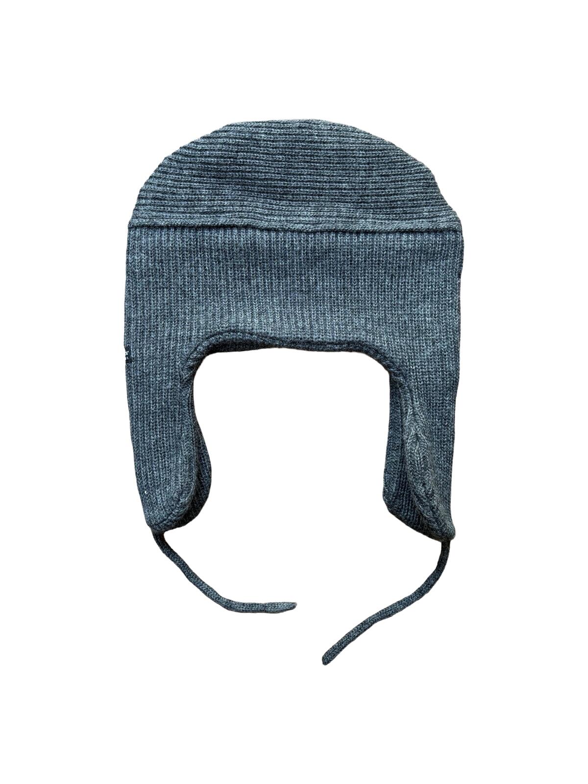 Burberry Black Label Ear Flap Knit Hat Grey
