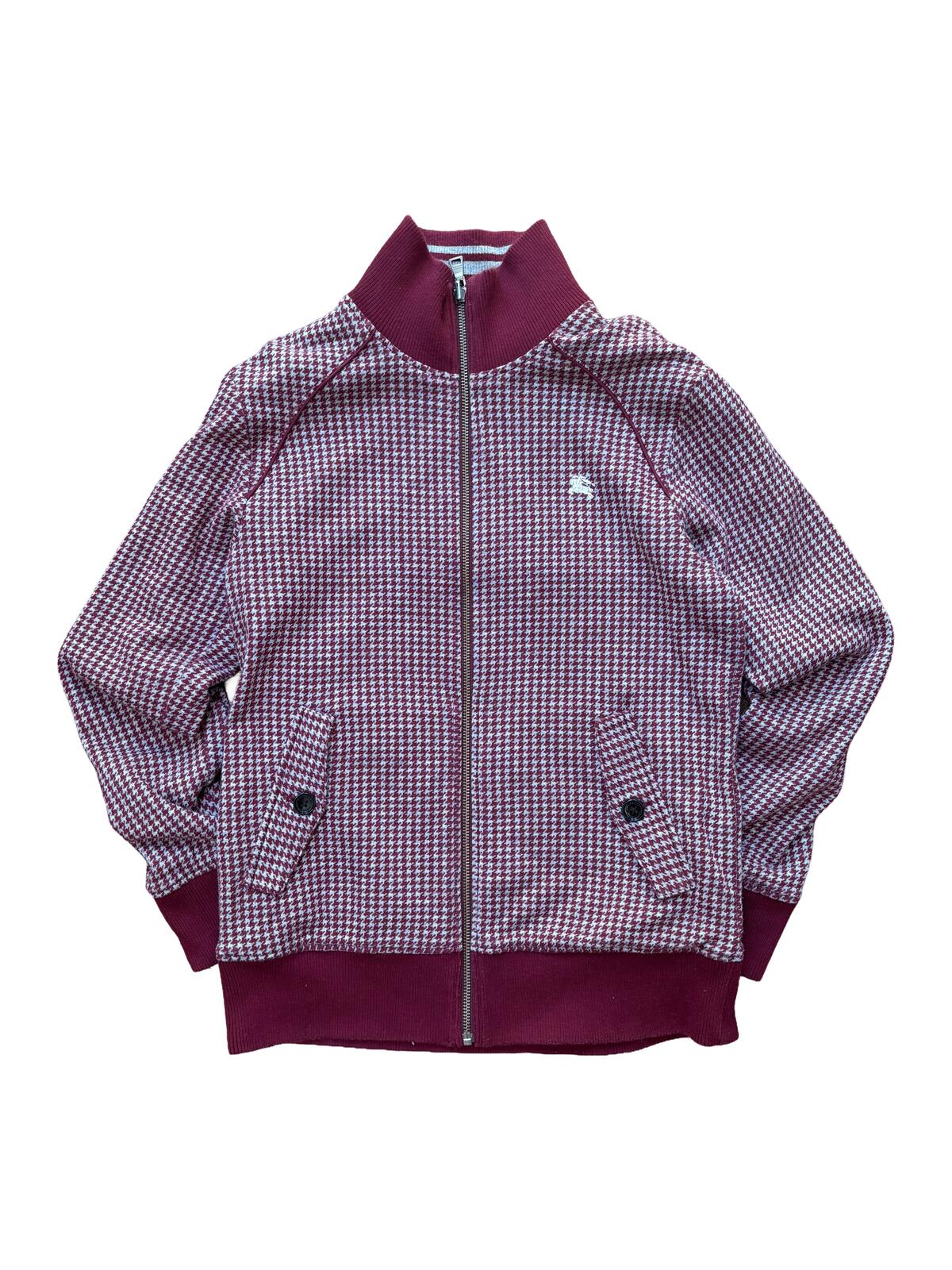 Burberry Black Label Reversible Jacket Burgundy Check