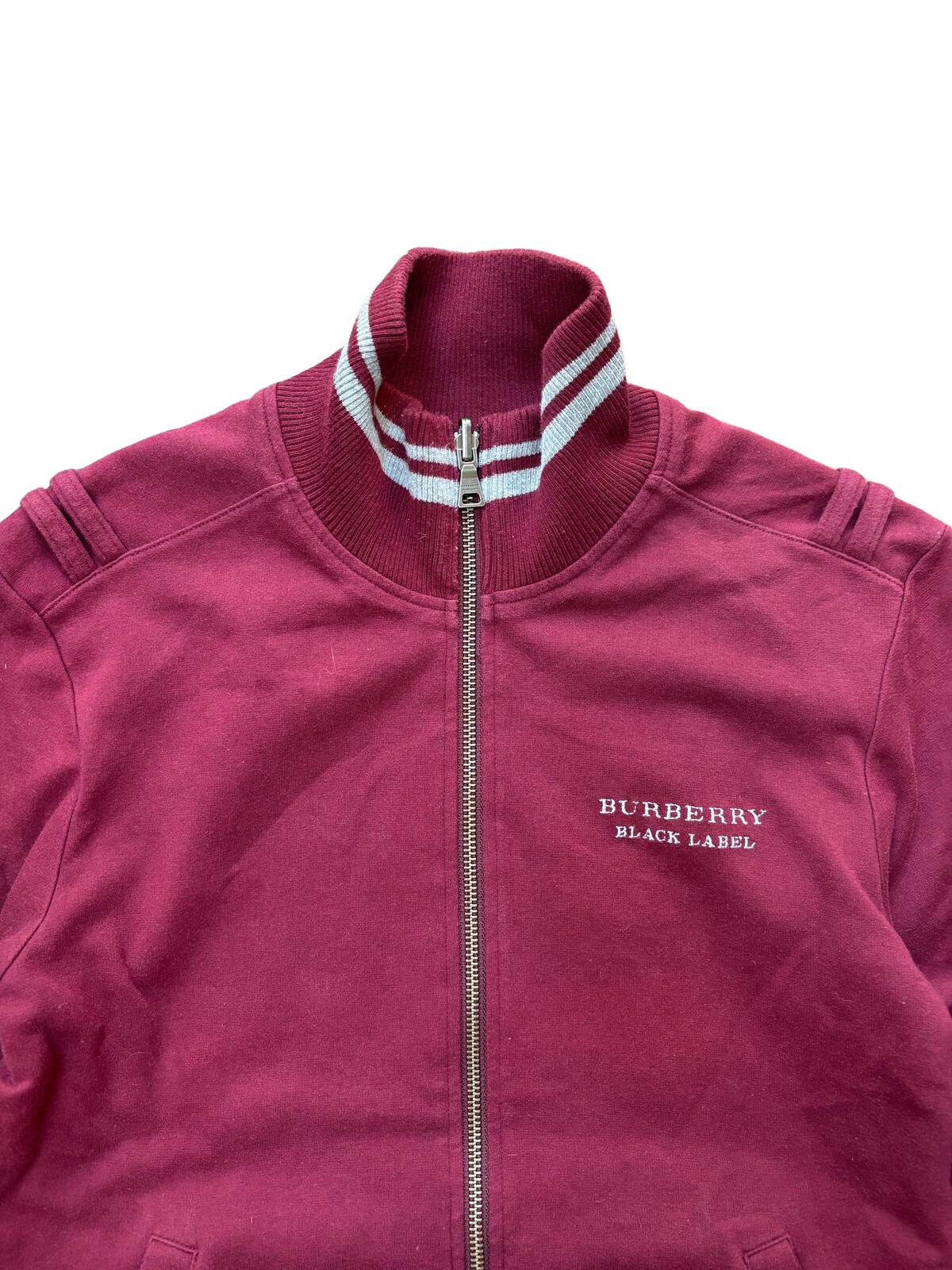 Burberry Black Label Reversible Jacket Burgundy Check