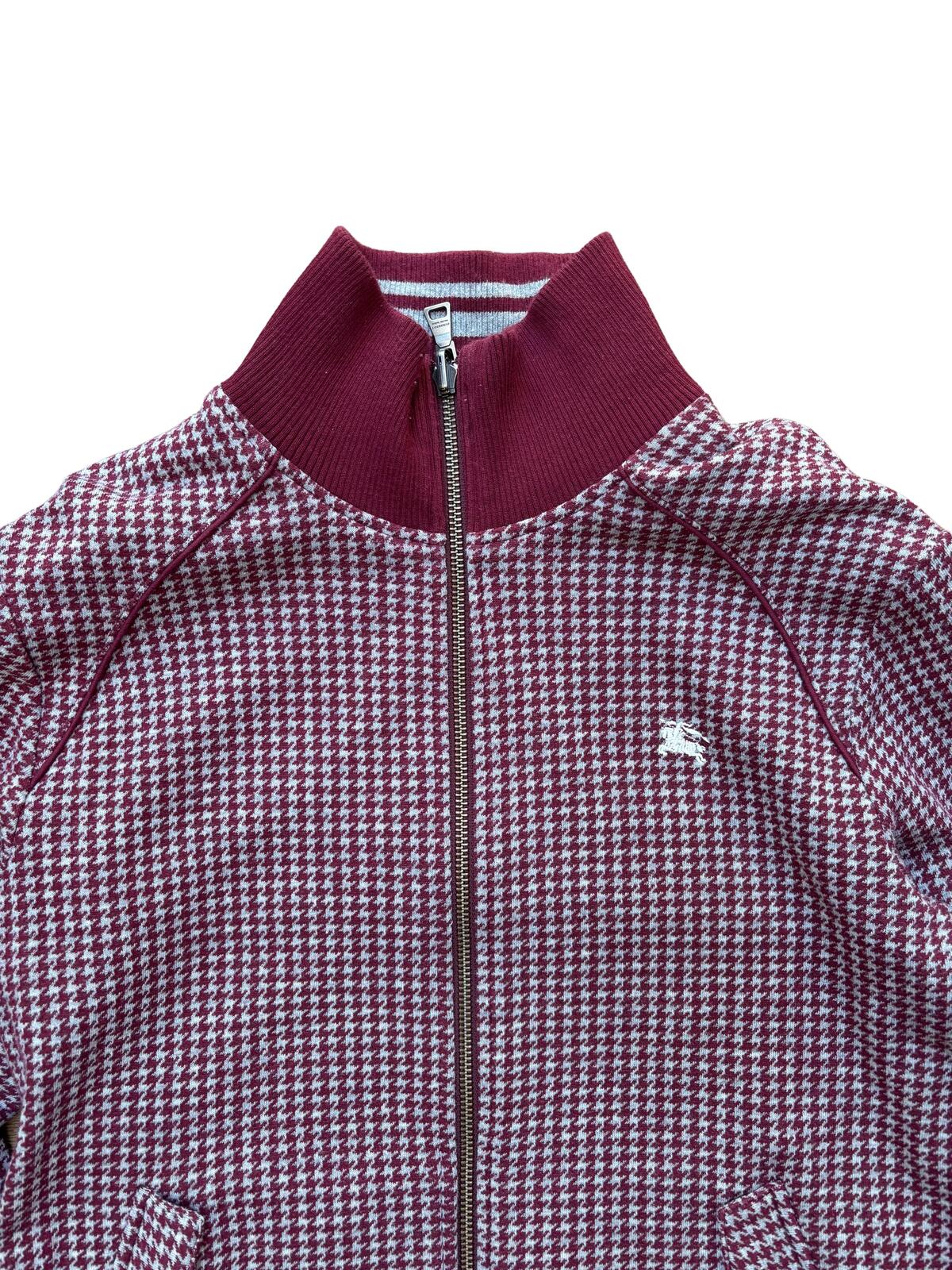 Burberry Black Label Reversible Jacket Burgundy Check