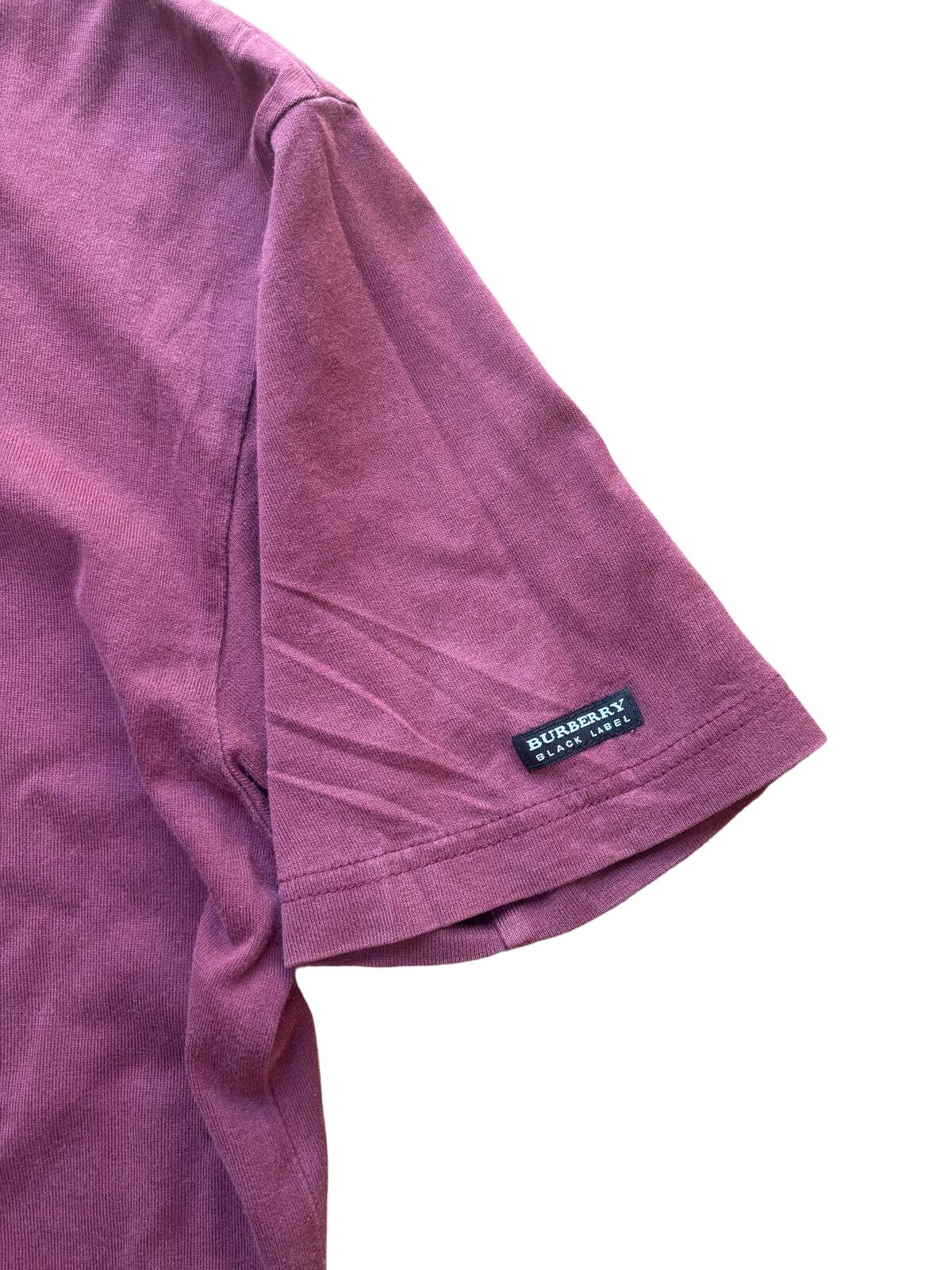Burberry Black Label Union Jack T Shirt Purple Medium