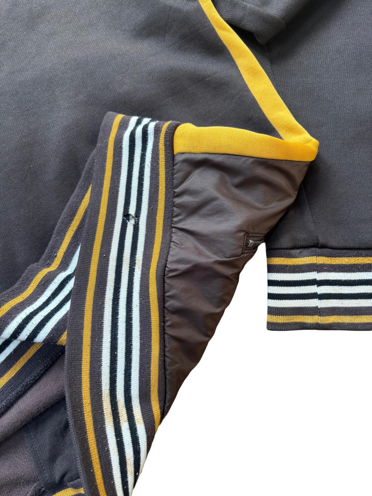 Burberry Black Label Track Jacket Brown Yellow Medium