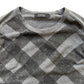 Burberry Black Label Check 7/8 Sleeve Top Grey Small