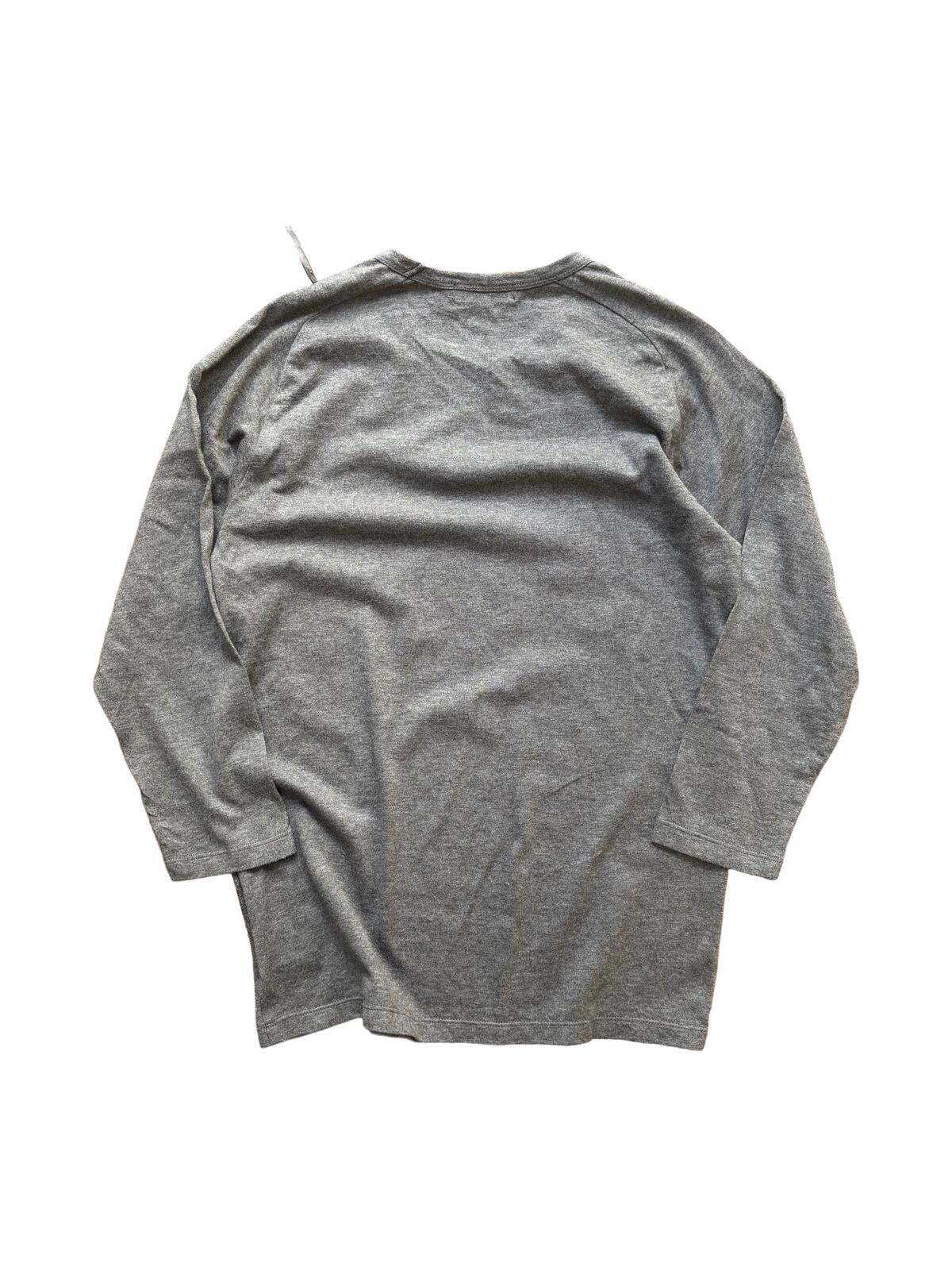 Burberry Black Label Check 7/8 Sleeve Top Grey Small
