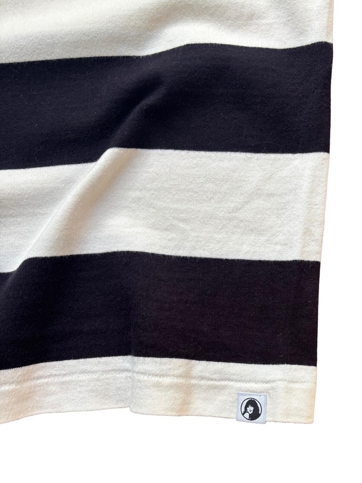 Hysteric Glamour Striped Pocket T Shirt White Black Small