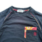 Karakuri Tamashii Koi Embroidery Raglan 7/8 Sleeve Tee Large