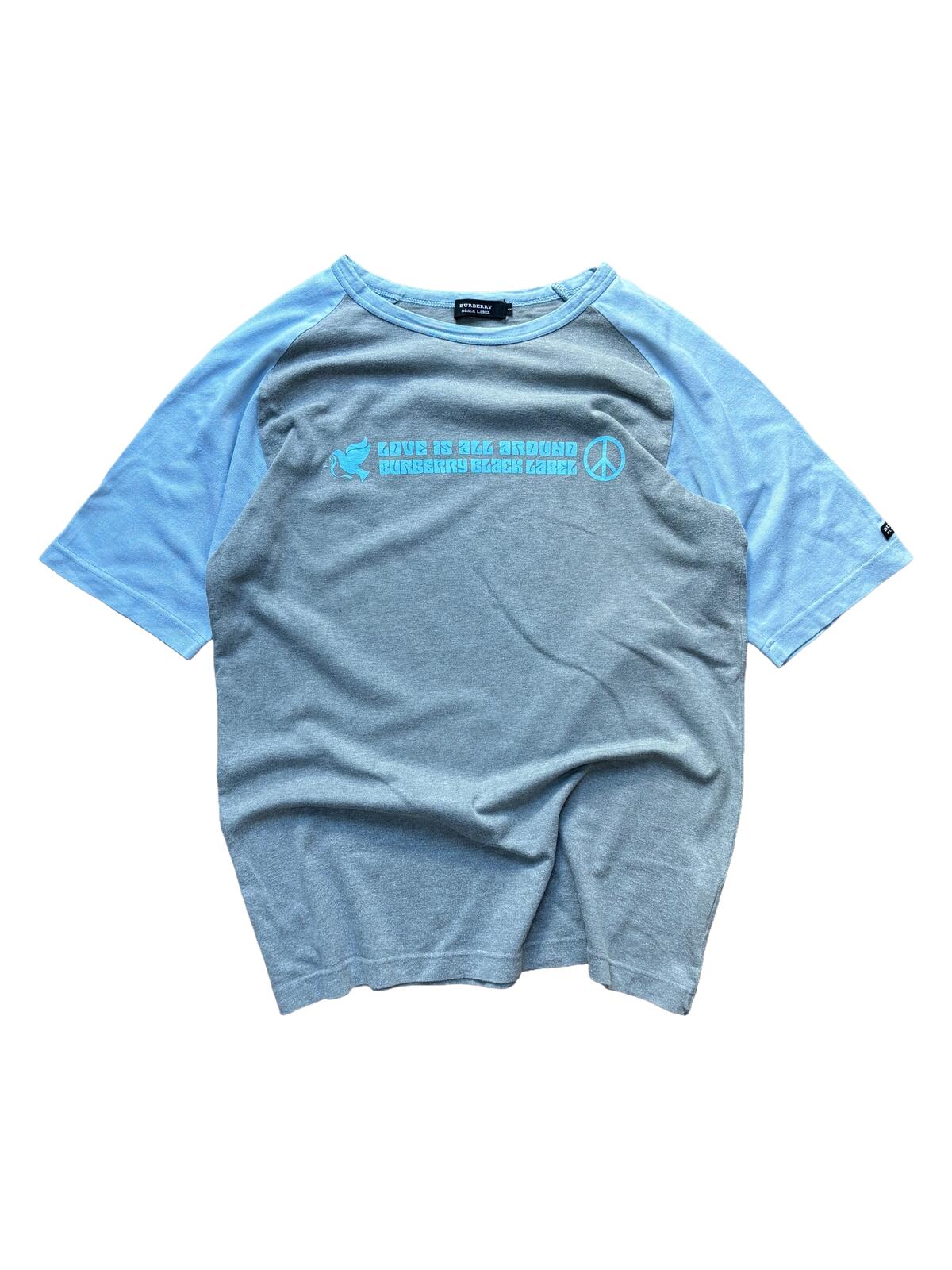 Burberry Black Label Love Is All Around Tee Grey M