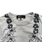 Comme des Garçons Black Floral Print T Shirt Grey XS